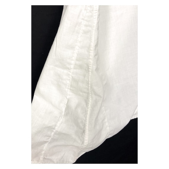40s vintage country white cotton night dress. Pea… - image 10