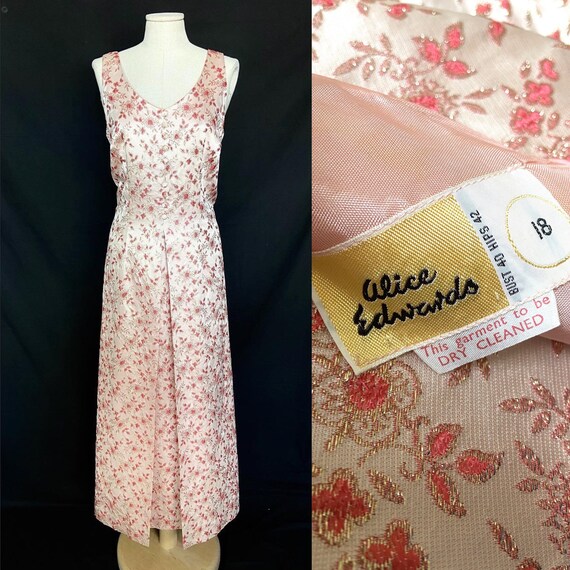 50s Brocade Evening Dress Gem 50s Brocade Evening Dress Gem