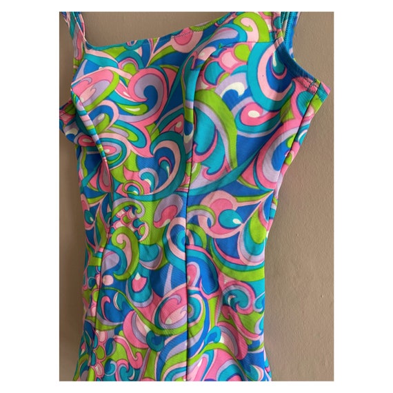 50s 60s vintage colourful swimming costume by St.… - image 8