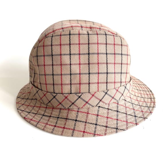 70s Vintage Dannimac Checked Hat in Beige. 3 - Etsy display picture 2