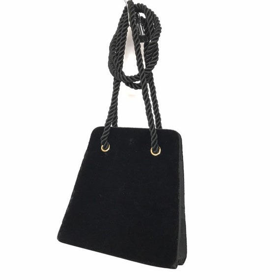 black velvet handbag