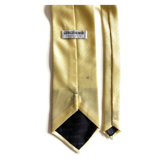 Wide width vintage necktie by Giorgio Armani Crav… - image 5