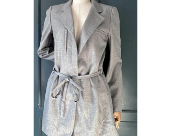 Giacca blazer da donna Joseph in lana grigio chiaro, taglia L