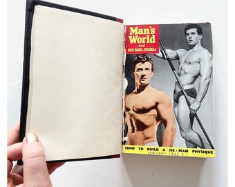 Complete 1962 Man’s World and Reg Park Journal. 12 issues of vintage bodybuilding magazine.