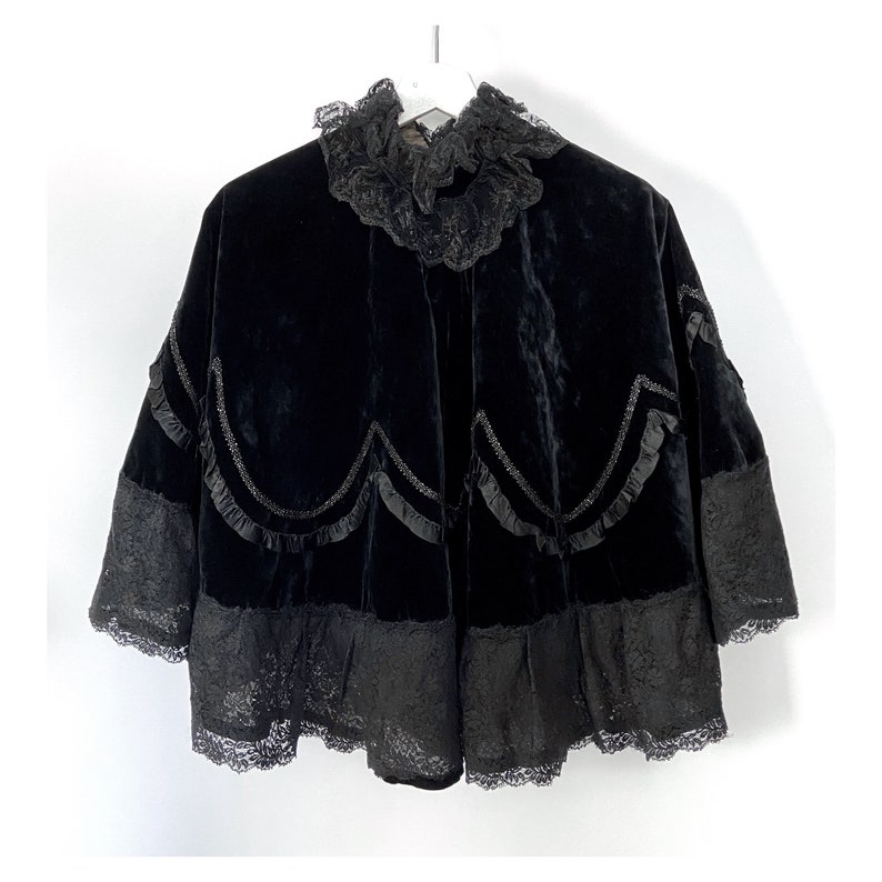 Antique 19th Century Victorian Cape Made of Black Velvet. Etsy