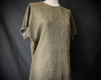 90s vintage gold lurex short sleeve top by Petite Sophisticate S US