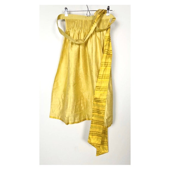 Vintage luxury yellow silk dress Die schöne Münch… - image 5