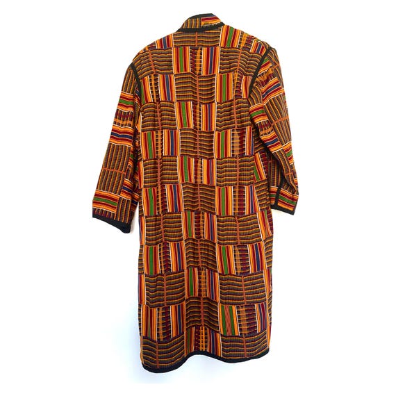 Bespoke colourful patchwork kaftan.  Mid-length q… - image 2