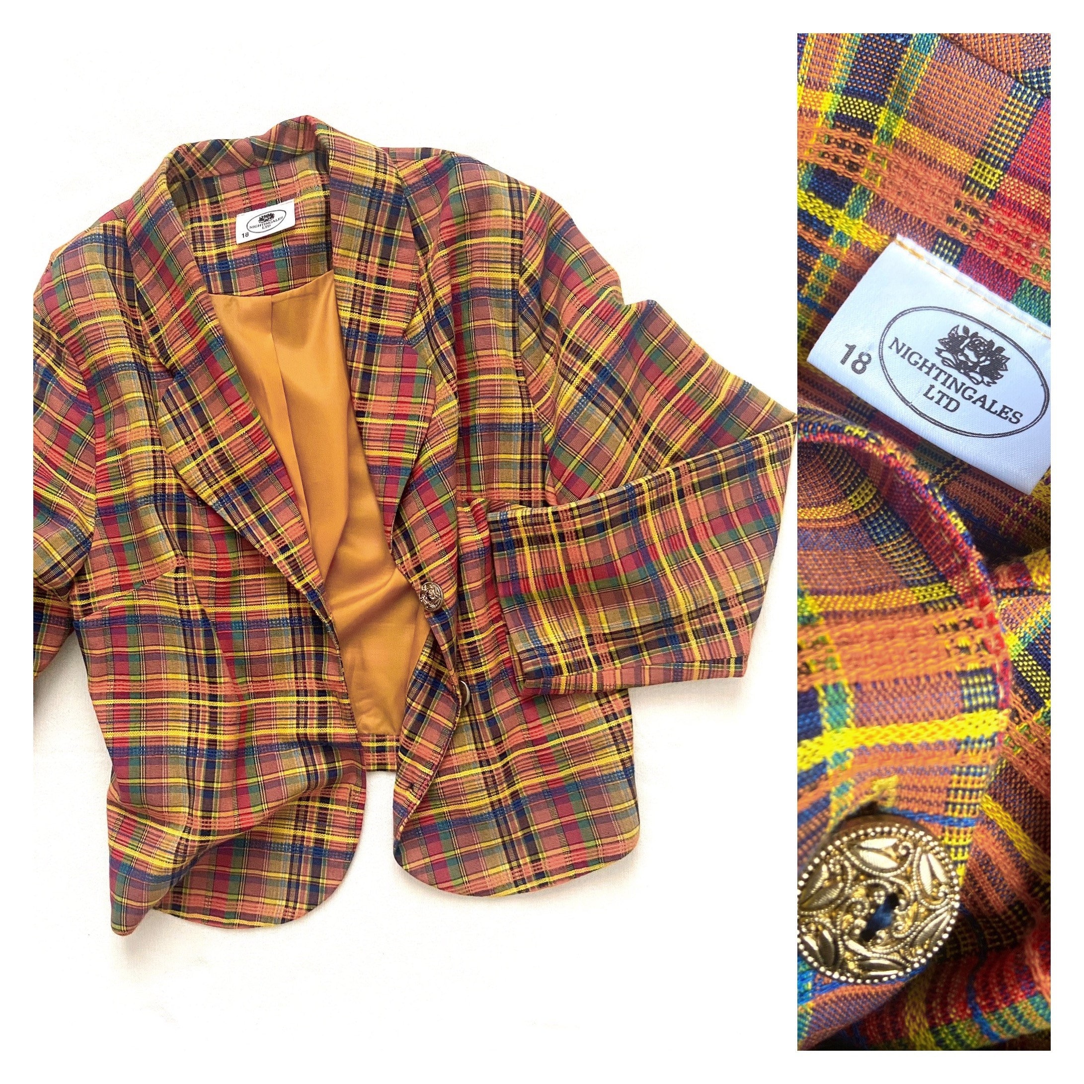 Ladies check deals blazer uk