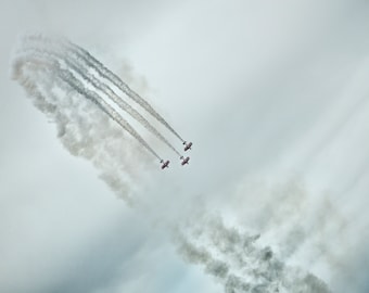 Biplanos en formación