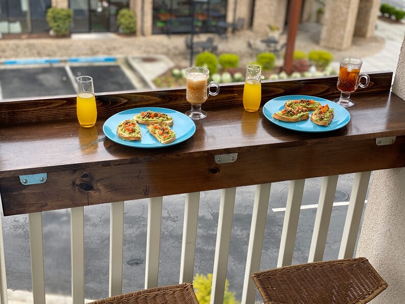 Custom Balcony Bar Top Space Saving Etsy
