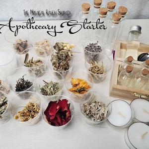 Apothecary Starter Kit Dried Herb Sampler Herbalism Ritual Wild