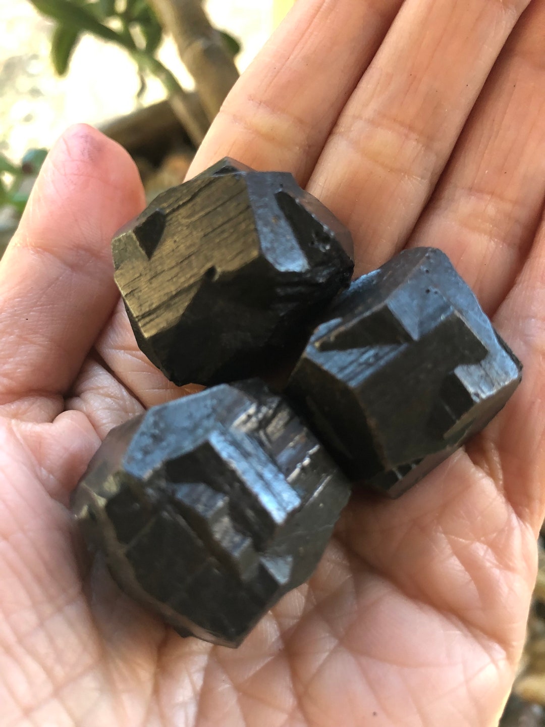 RARE PREMIUM Iron Cross Pyrite, Colombian Black Pyrite Pseudomorph