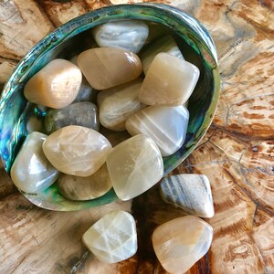 Premium maansteenkristal voor intuïtie en eigenwaarde. Maansteen trommelstenen voor kristallen roosters. Maansteen helende kristallen. Chakrastenen