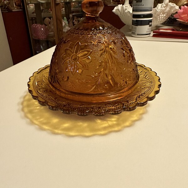 Tiara covered Butter Dish