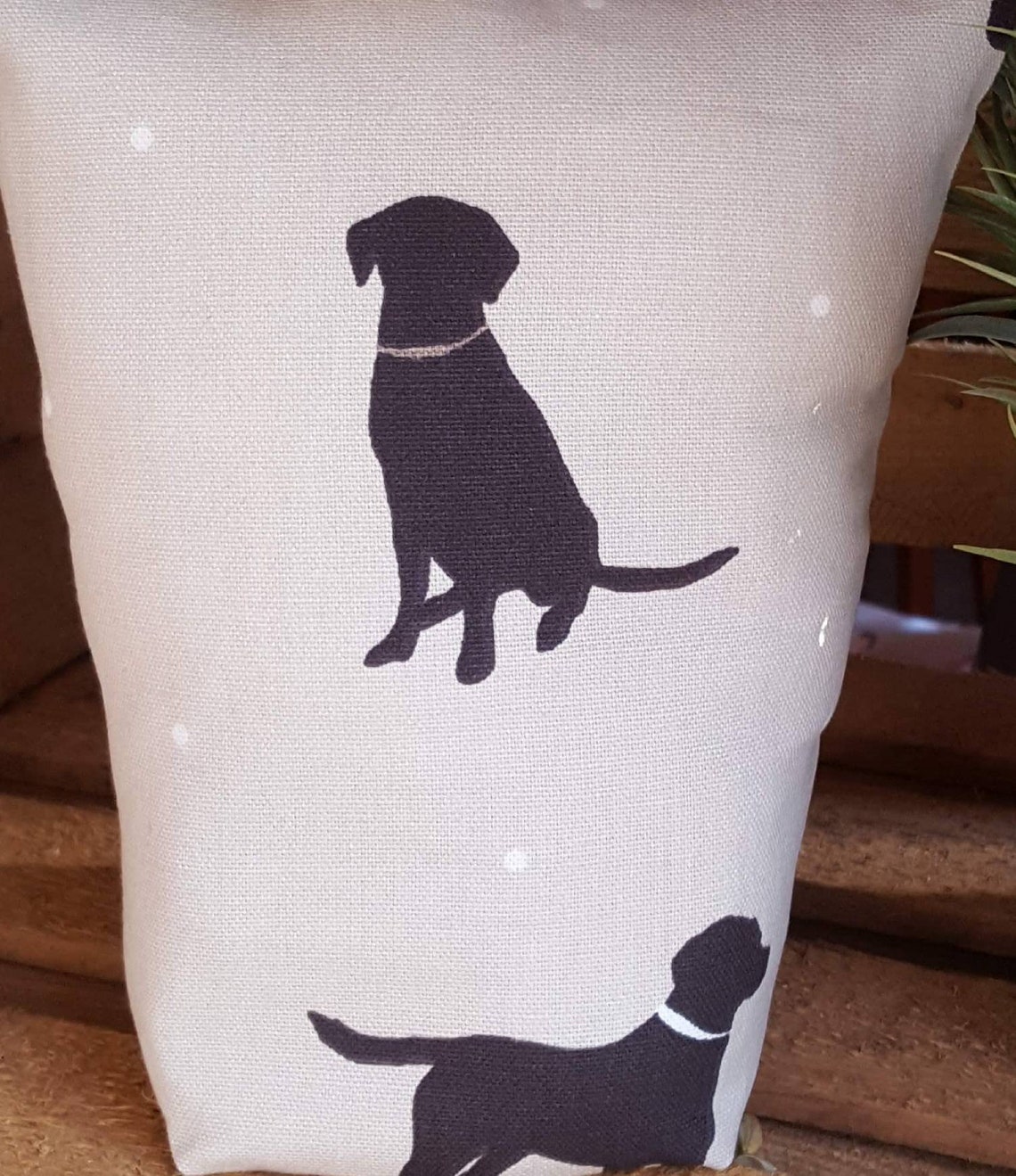 Black Lab Door Stop/ Fabric Door Stop/ Black Labrador / Etsy