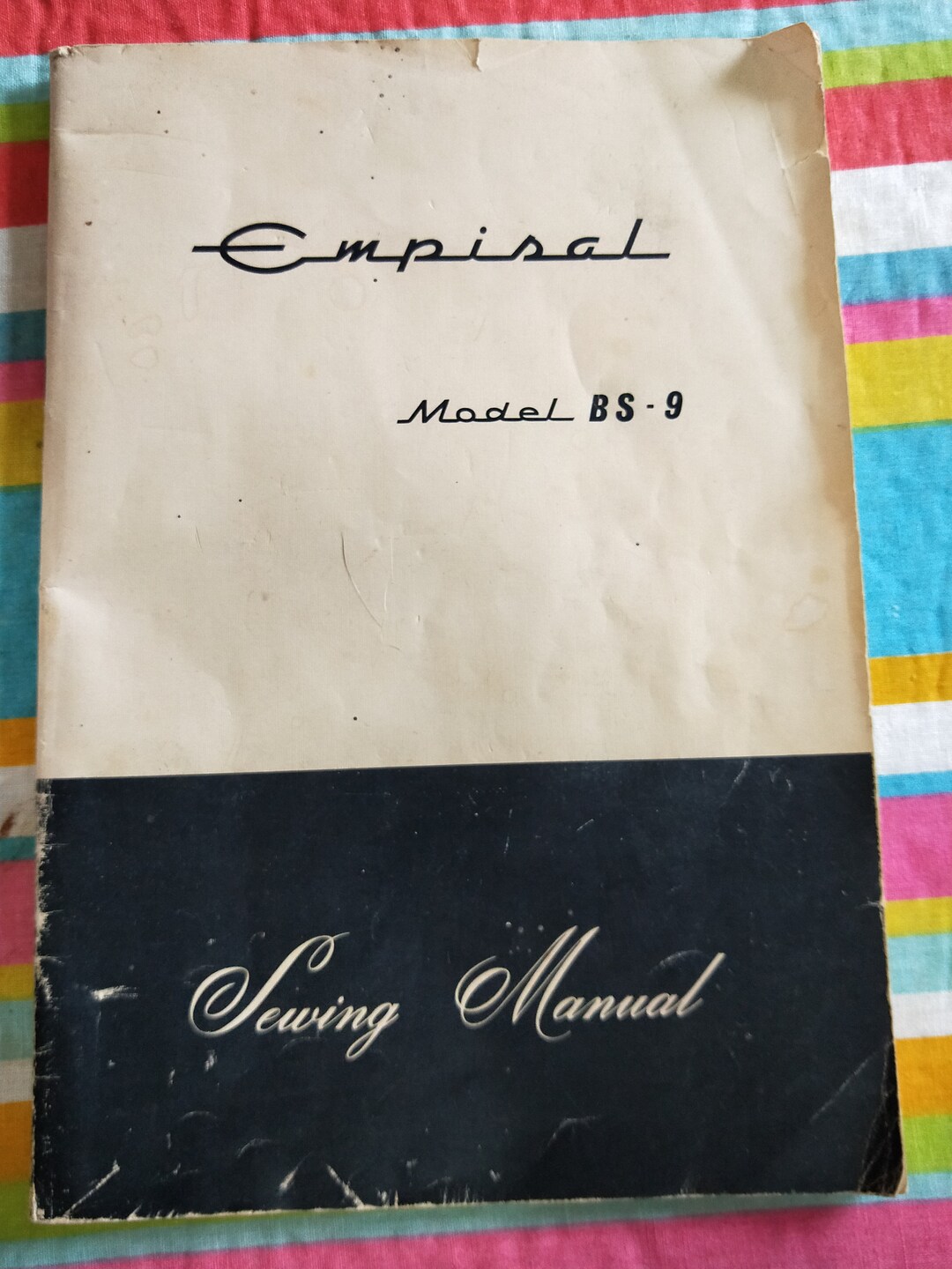 Empisal Sewing Machine Manual. Model BS9 Etsy Australia