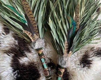 Chakapa • Palm Leaf Mix • LUXURY • Chacapa • Shipibo Shamanic palm leaf rattle • Custom / Made-to-Order - GENUINE SpiritShift Chakapah