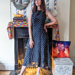 Navy polka dot dress uk hotsell