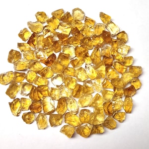 Citrino naturale di qualità super fine, 50 pezzi, grezzo, sciolto, pietra preziosa sciolta, circa 6-8 mm, grezzo naturale, per realizzare gioielli fatti a mano, non trattato.