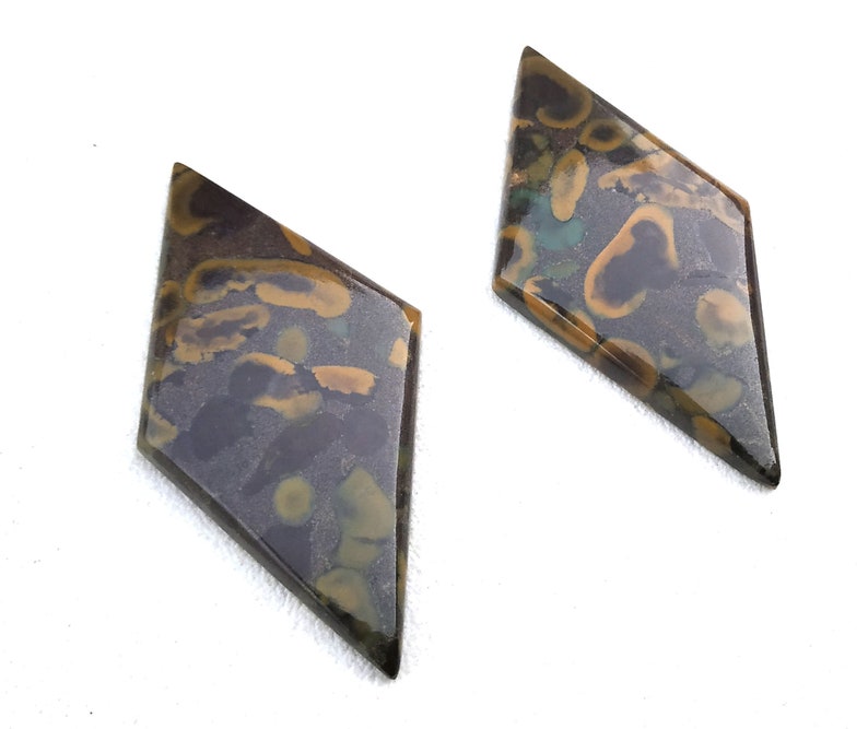 Winter Offer Sale 2 Pieces Natural Fruit Jasper Cabochons,Kite Shape Cabs,Fruit Jasper Loose Gemstone,Size 28x53 MM Making Jewelry Wholesale