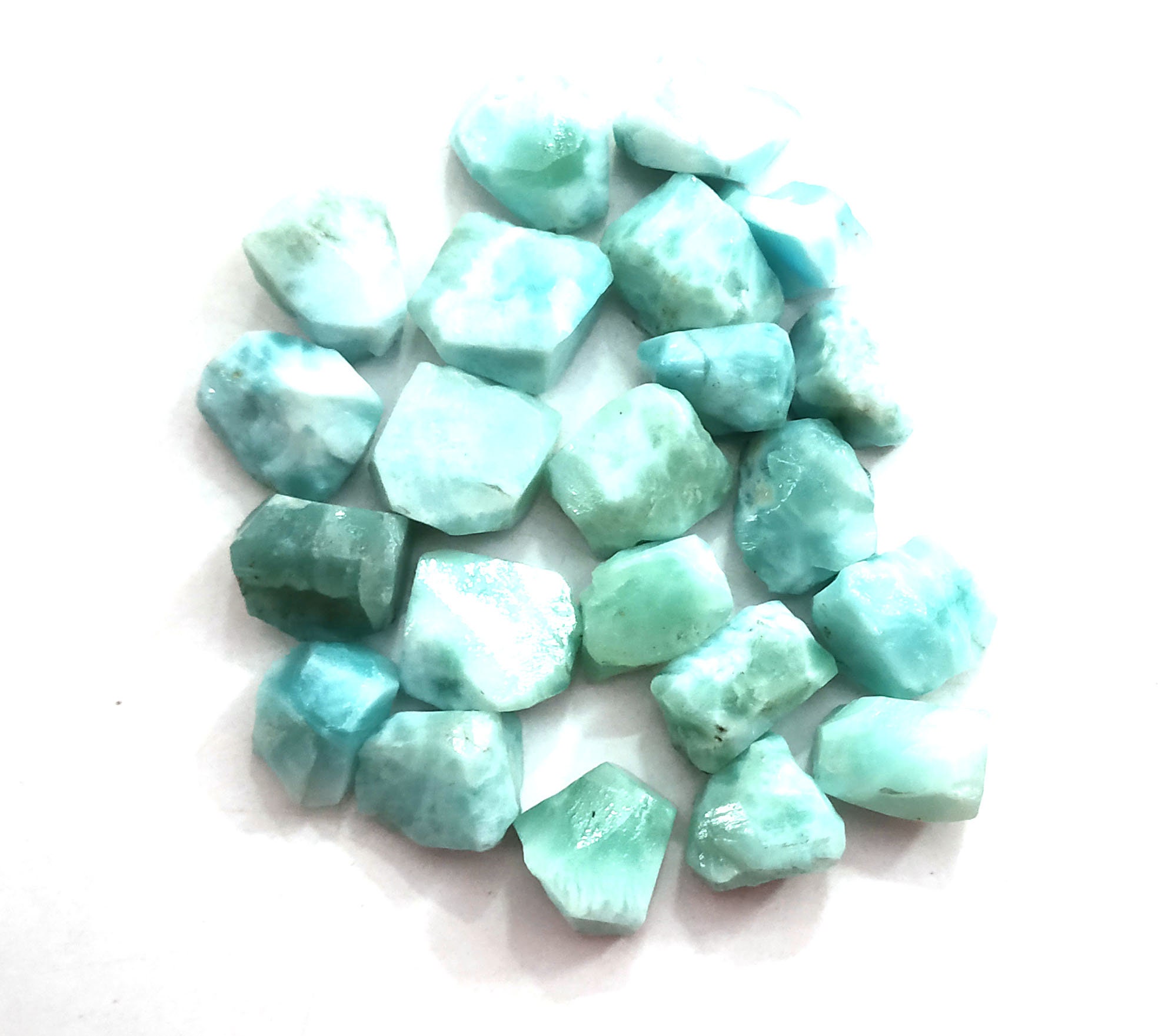 50 Pieces Natural Larimar Roughmineral Specimens Larimar Etsy