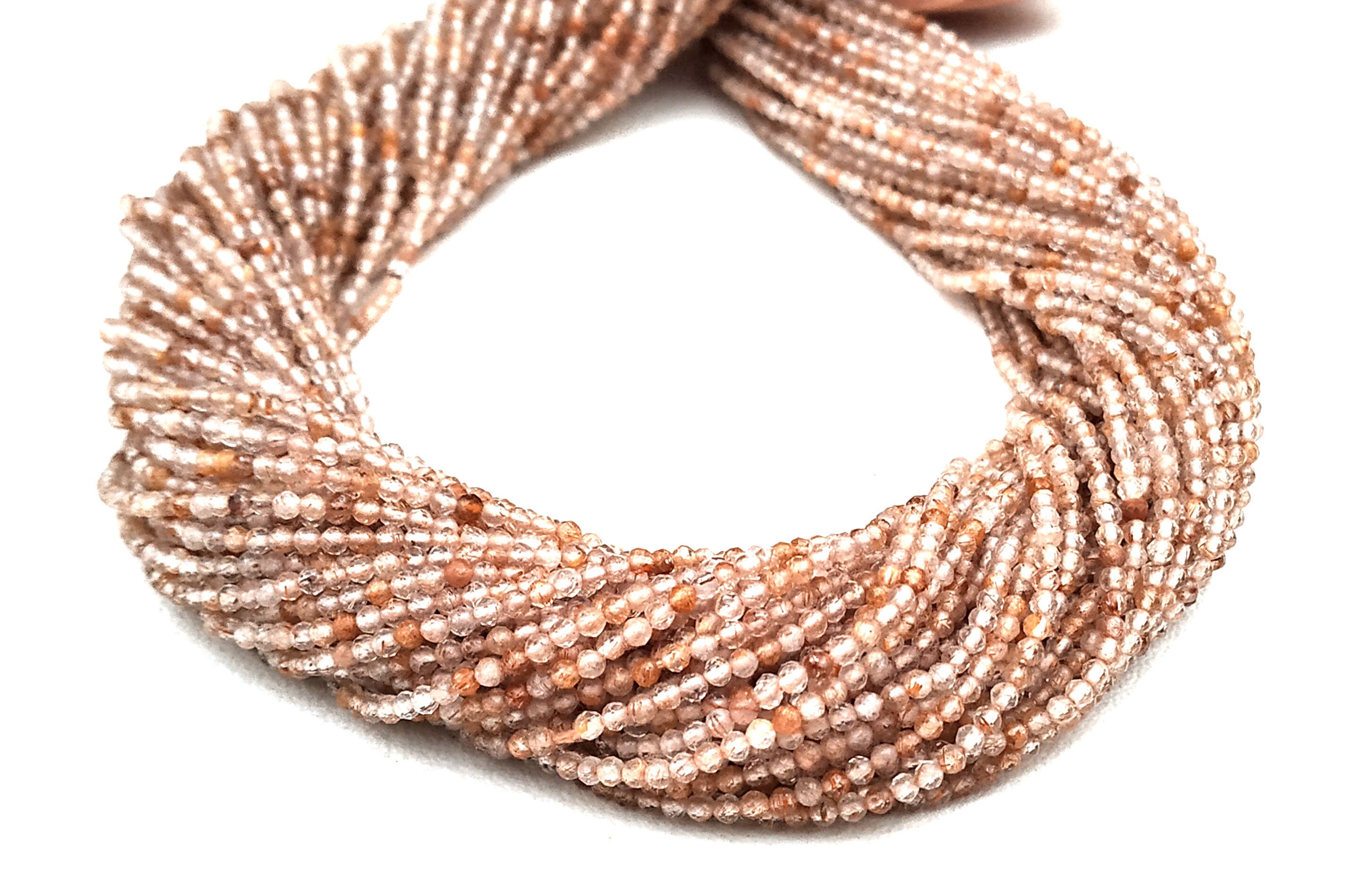 AAA Quality 12.5long Natural Copper Rutile Rondelle | Etsy