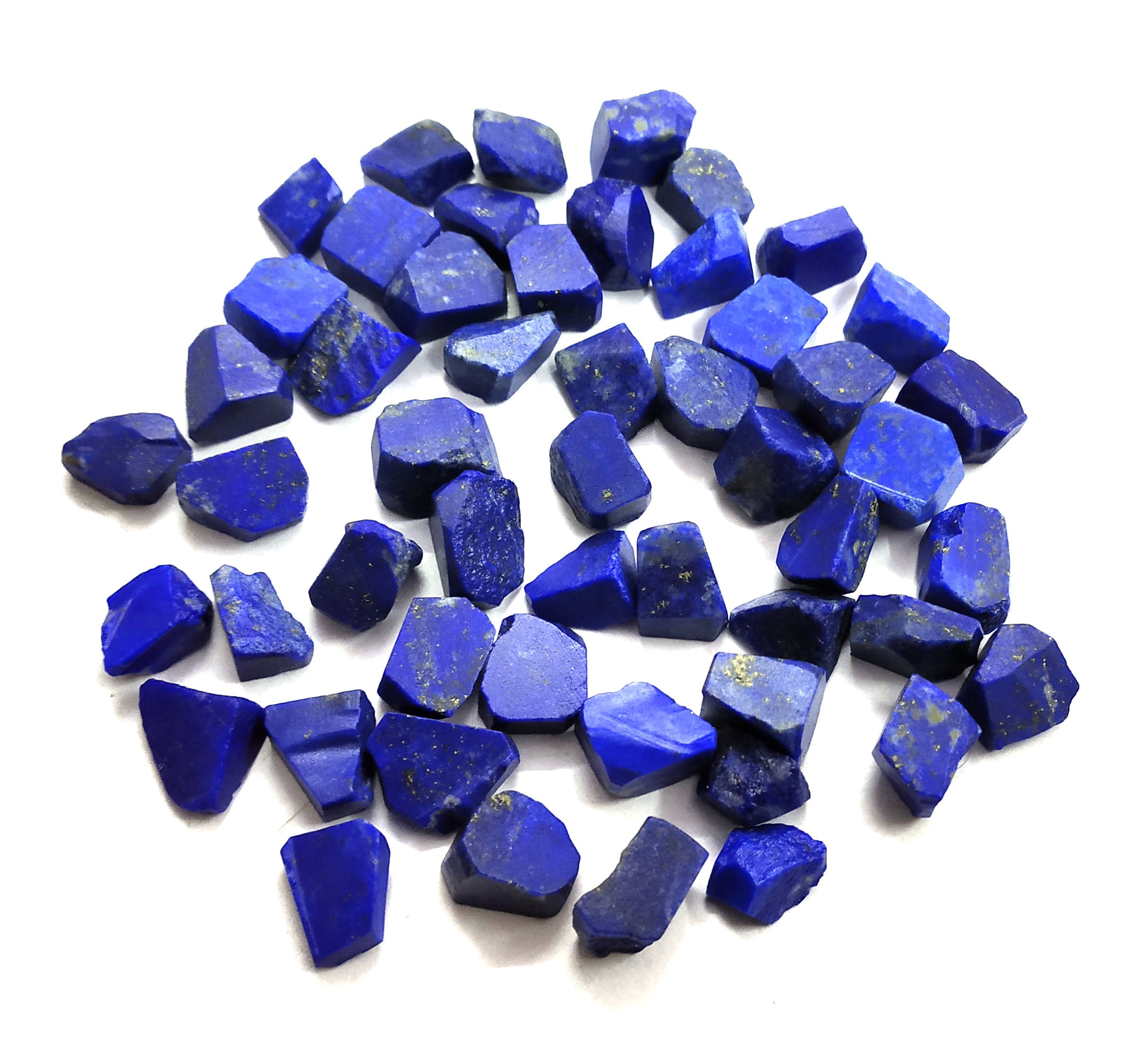 天然ラピスラズリ原石50個：穴あけ加工なしの宝石（6～8mm） - Etsy 日本