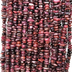Ruby chip beads Clearance