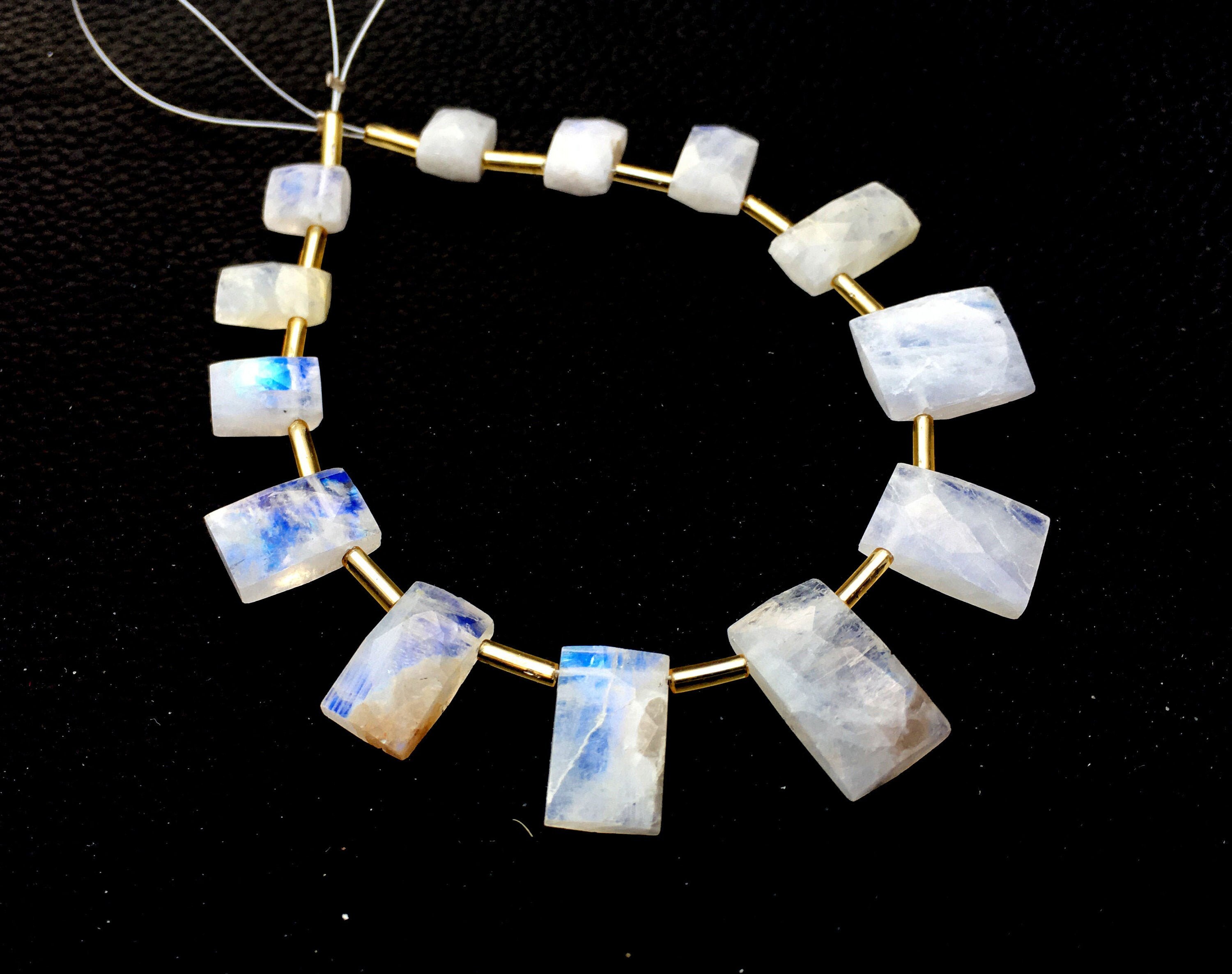 Exceptional Lovely Blue Fire Stone 13 Pieces Natural Rainbow Etsy