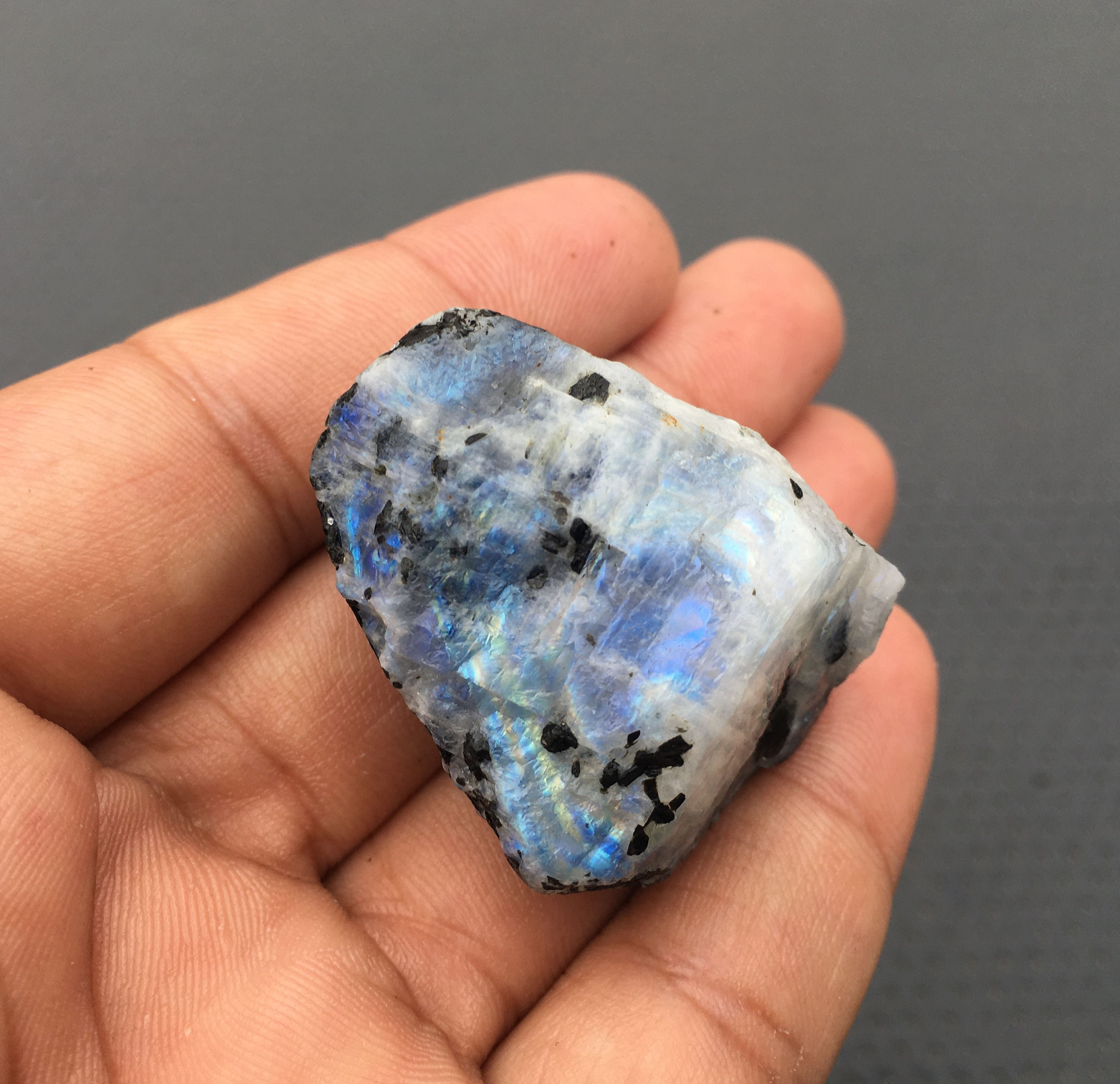 Natural Moonstone Specimen Raw Rough Untreated Moonstone Etsy India