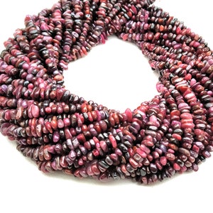 Ruby chip beads Clearance