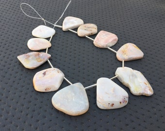 11 Polished Australian Opal Gemstones: Natural Rough Pieces (21x25-32x40 MM)