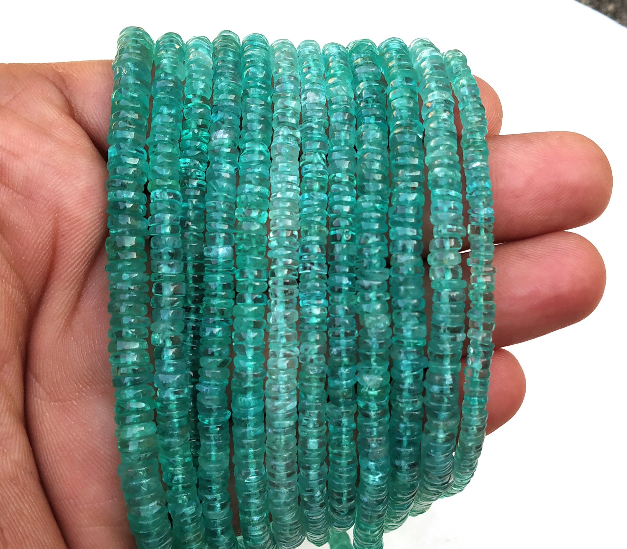 Natural White Rainbow Moonstone Rondelle Smooth Beads 5-6 mm Blue Flashy 13/"
