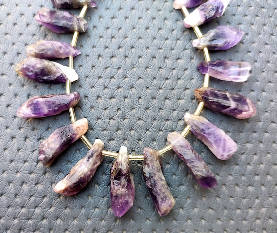 Raw Amethyst Gemstone Pieces: Unpolished Bio Amethyst for Jewelry Making
