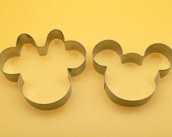 Mickey Minnie Mouse Cookie Cutter Metal Set