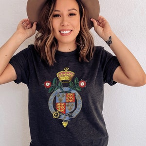 Queen Elizabeth I T-Shirt, 6 Colours, History Tee, Medieval Reenactment, Ann Boleyn Shirt, Tudor Rose