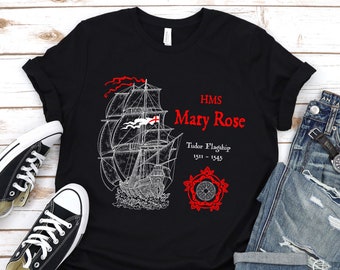 HMS Mary Rose T-Shirt: Tudor Flagship, Naval History Tee
