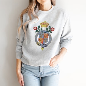 Queen Elizabeth I Emblem Unisex Sweatshirt. 9 Colours. Sizes S-5XL, The Tudors,  Anne Boleyn, Historian Gift, History Teacher