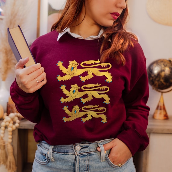 Richard the Lionheart Three Lions Unisex Sweatshirt in a - Etsy