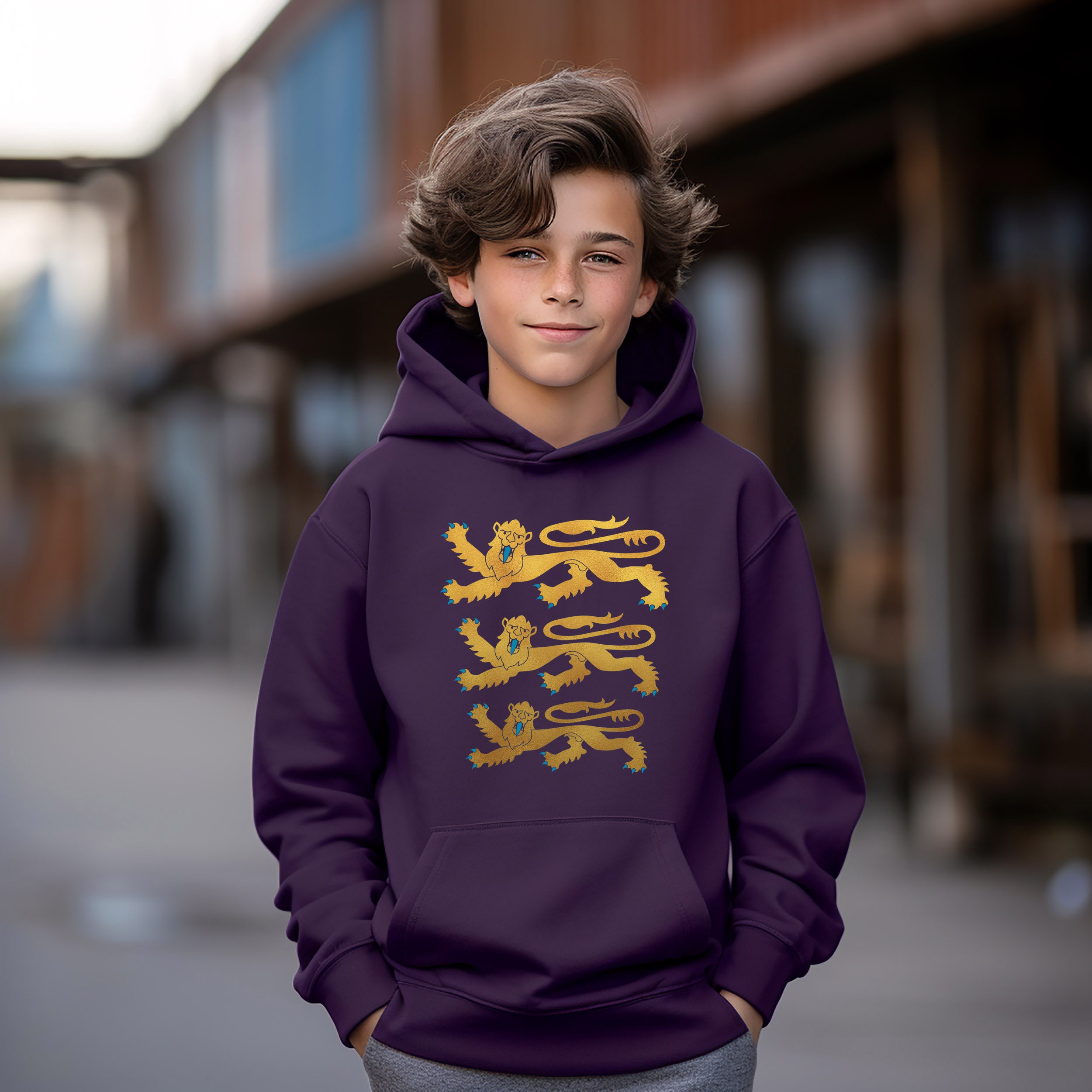 Boys purple hoodie sale