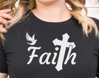 T-shirt Faith Cross - T-shirt inspirant chrétien