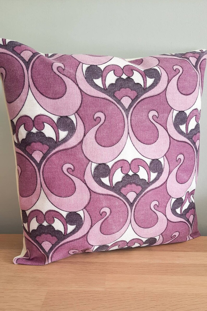 70s Fabric Cushion Cover to Suit 16 Insert Mid Etsy UK