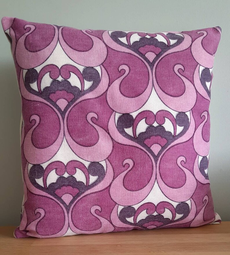 70s Fabric Cushion Cover to Suit 16 Insert Mid Etsy UK