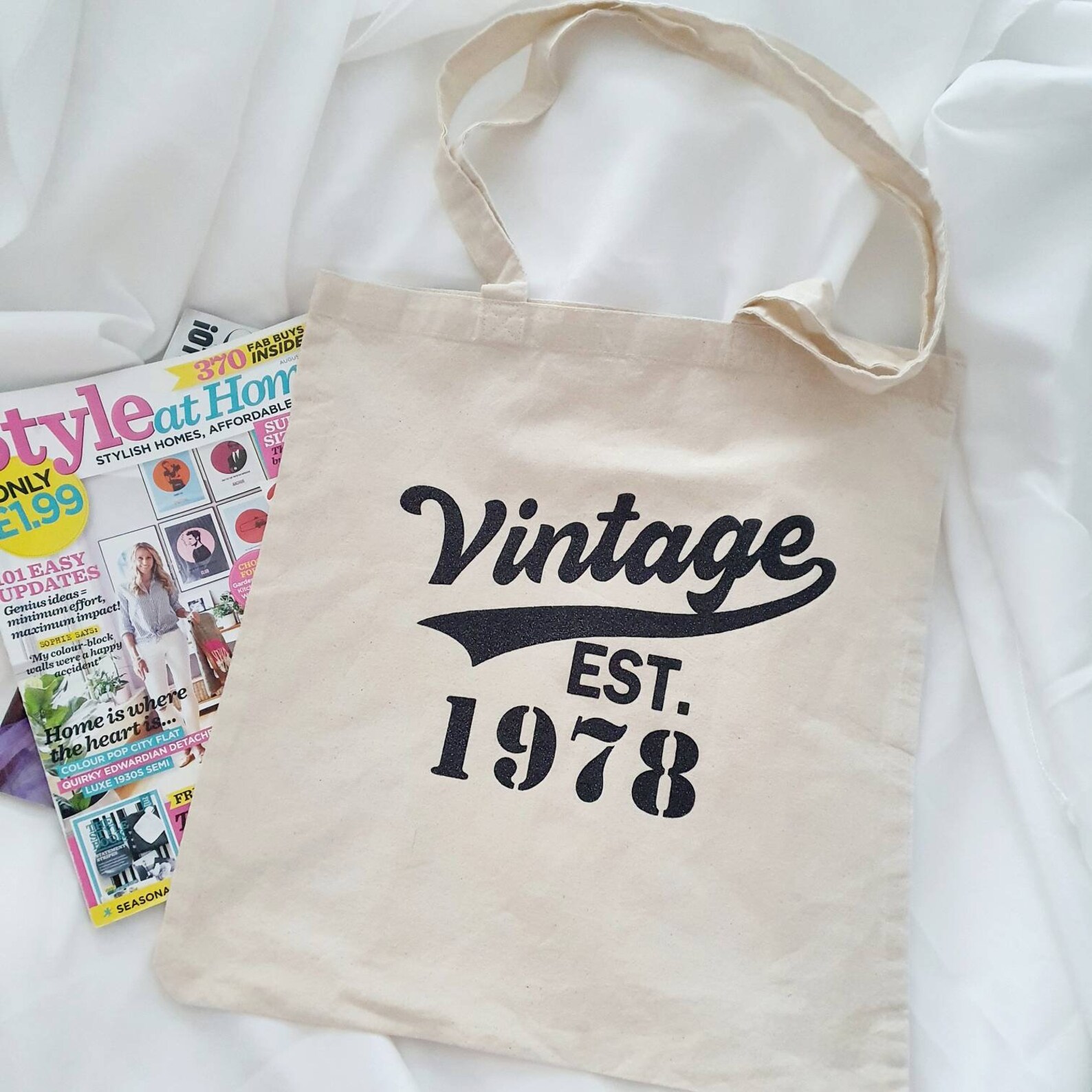 Personalised slogan tote bag. Canvas tote bag. Fun quote. Etsy