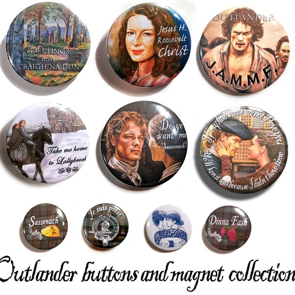 Outlander buttons/magnets