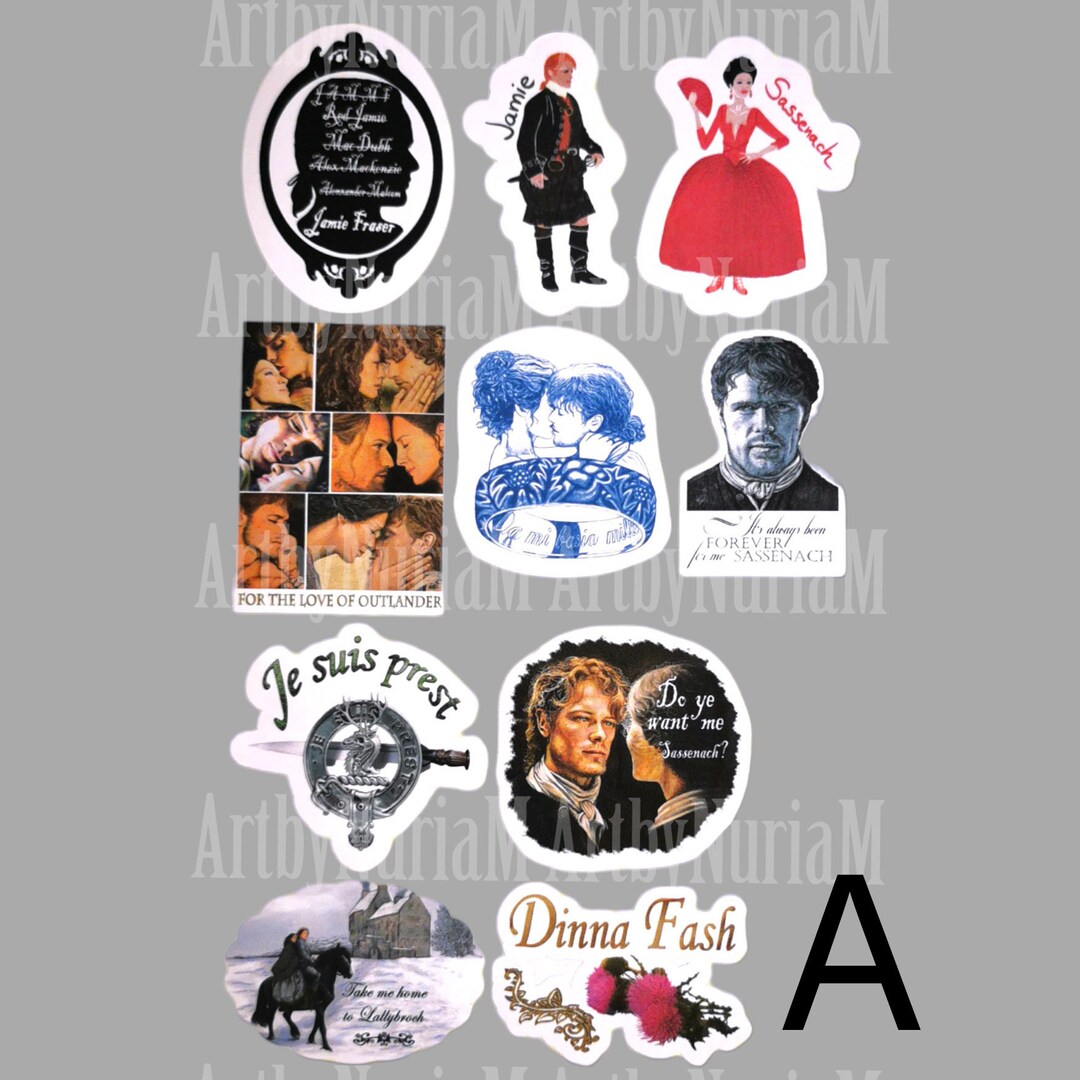 Outlander Scotland Sticker Outlander Glossy Stickers - Etsy