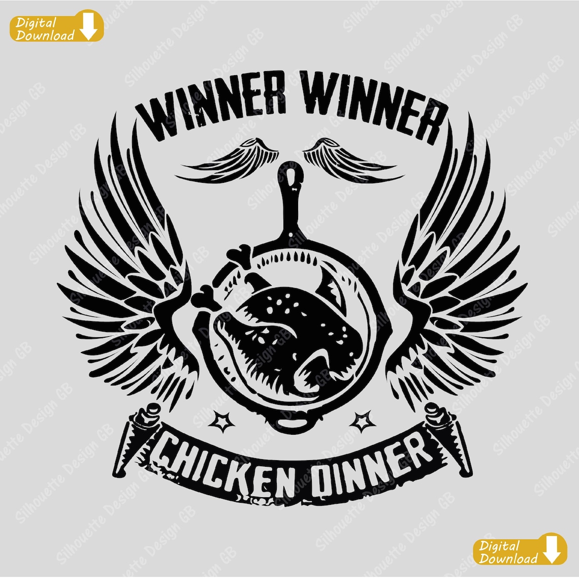Winner Winner Chicken Dinner Logo PUBG Battle Royale. Etsy