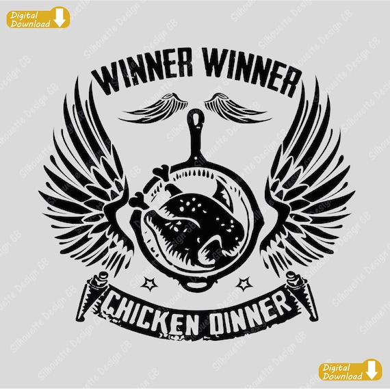 Winner Winner Chicken Dinner Logo PUBG Battle Royale. | Etsy