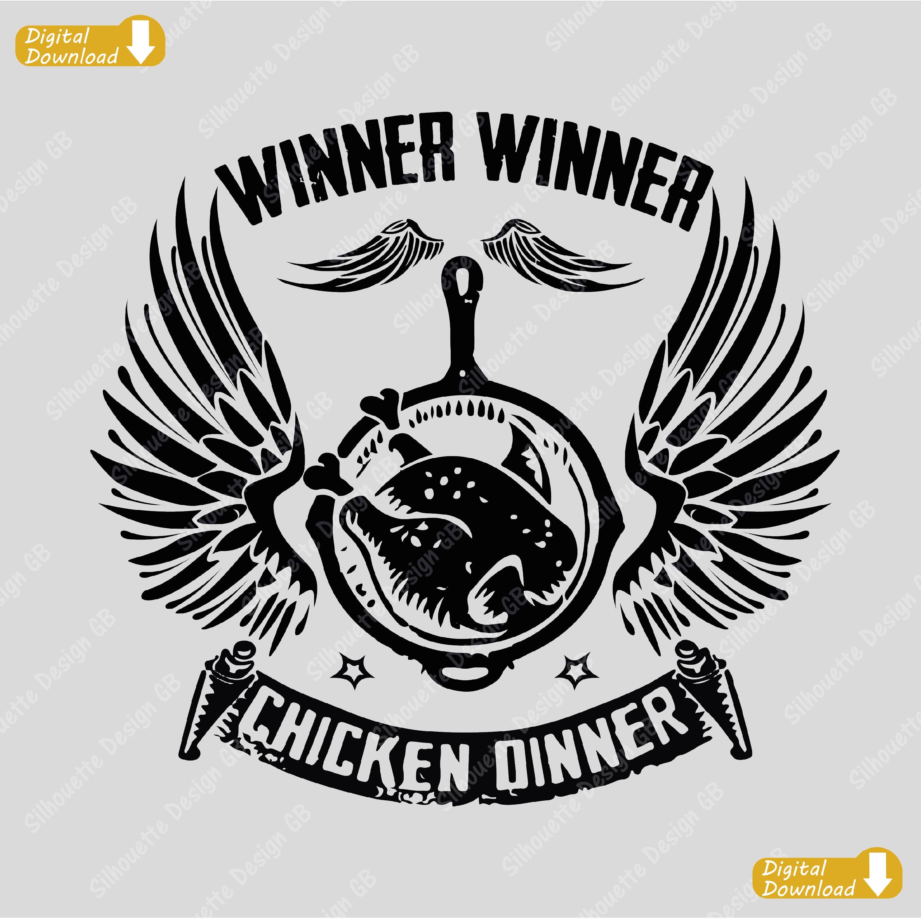 Winner Winner Chicken Dinner Logo Pubg Battle Royale Etsy
